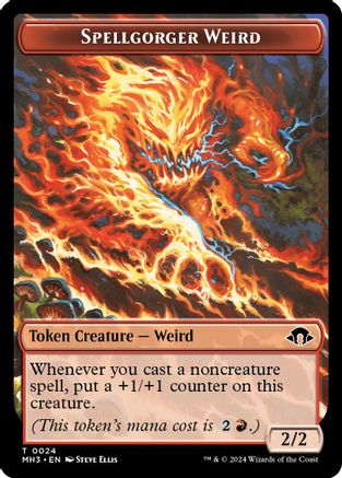 Spellgorger Weird // Energy Reserve Double-Sided Token (MH3-24 // 36) - Modern Horizons 3 | Grognard Games