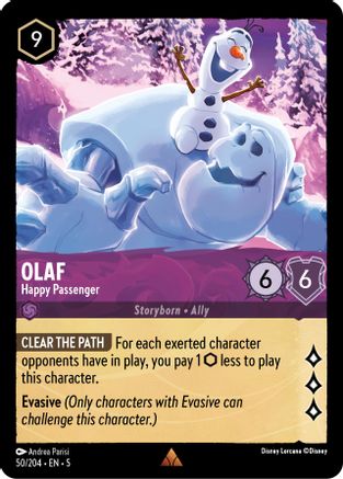 Olaf - Happy Passenger (50/204) [Shimmering Skies] | Grognard Games