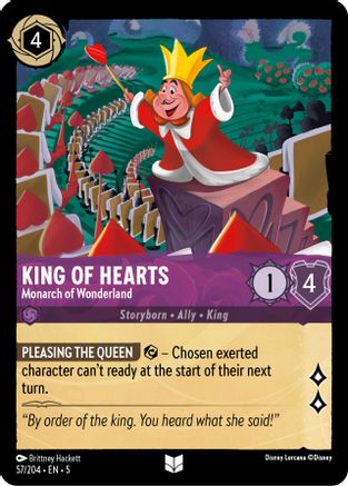 King of Hearts - Monarch of Wonderland (57/204) [Shimmering Skies] | Grognard Games