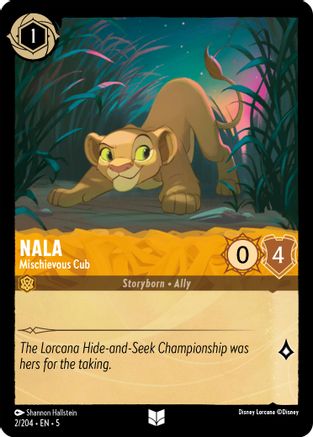 Nala - Mischievous Cub (2/204) [Shimmering Skies] | Grognard Games