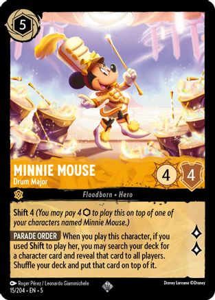 Minnie Mouse - Drum Major (15/204) [Shimmering Skies] | Grognard Games