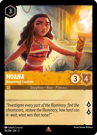 Moana - Determined Explorer (18/204) [Shimmering Skies] | Grognard Games