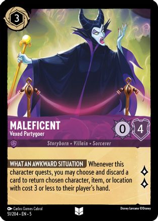 Maleficent - Vexed Partygoer (51/204) [Shimmering Skies] | Grognard Games