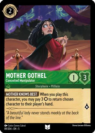 Mother Gothel - Conceited Manipulator (89/204) [Shimmering Skies] | Grognard Games