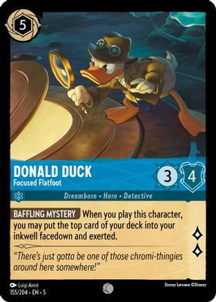 Donald Duck - Focused Flatfoot (155/204) [Shimmering Skies] | Grognard Games