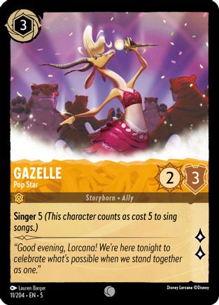Gazelle - Pop Star (11/204) [Shimmering Skies] | Grognard Games