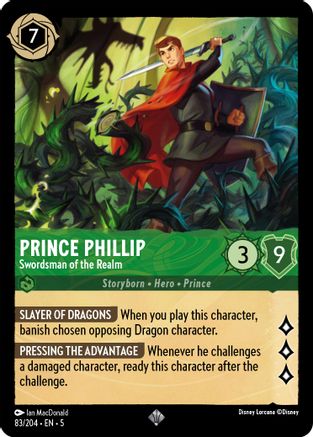 Prince Phillip - Swordsman of the Realm (83/204) [Shimmering Skies] | Grognard Games