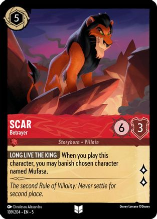 Scar - Betrayer (109/204) [Shimmering Skies] | Grognard Games