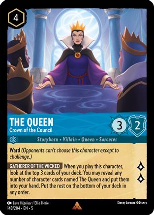 The Queen - Crown of the Council (148/204) [Shimmering Skies] | Grognard Games