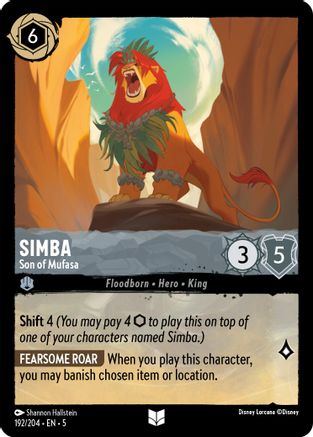 Simba - Son of Mufasa (192/204) [Shimmering Skies] | Grognard Games