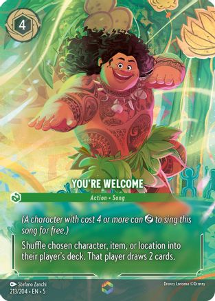 You're Welcome (Enchanted) (213/204) [Shimmering Skies] | Grognard Games