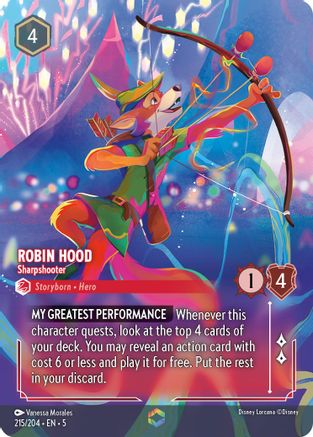 Robin Hood - Sharpshooter (Enchanted) (215/204) [Shimmering Skies] | Grognard Games