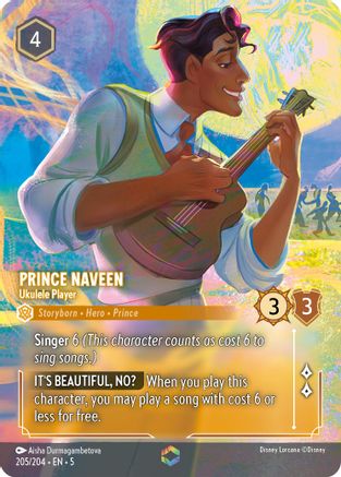 Prince Naveen - Ukulele Player (Enchanted) (205/204) [Shimmering Skies] | Grognard Games