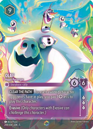 Olaf - Happy Passenger (Enchanted) (209/204) [Shimmering Skies] | Grognard Games