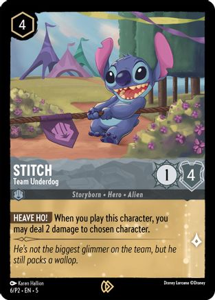 Stitch - Team Underdog (6) [Promo Cards] | Grognard Games