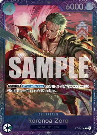 Roronoa Zoro (Treasure Cup 2024) (ST12-008) - One Piece Promotion Cards Foil | Grognard Games