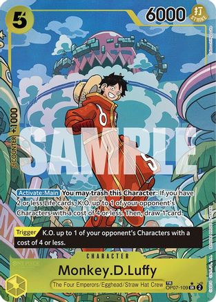 Monkey.D.Luffy (TR) (OP07-109) - Two Legends Foil | Grognard Games