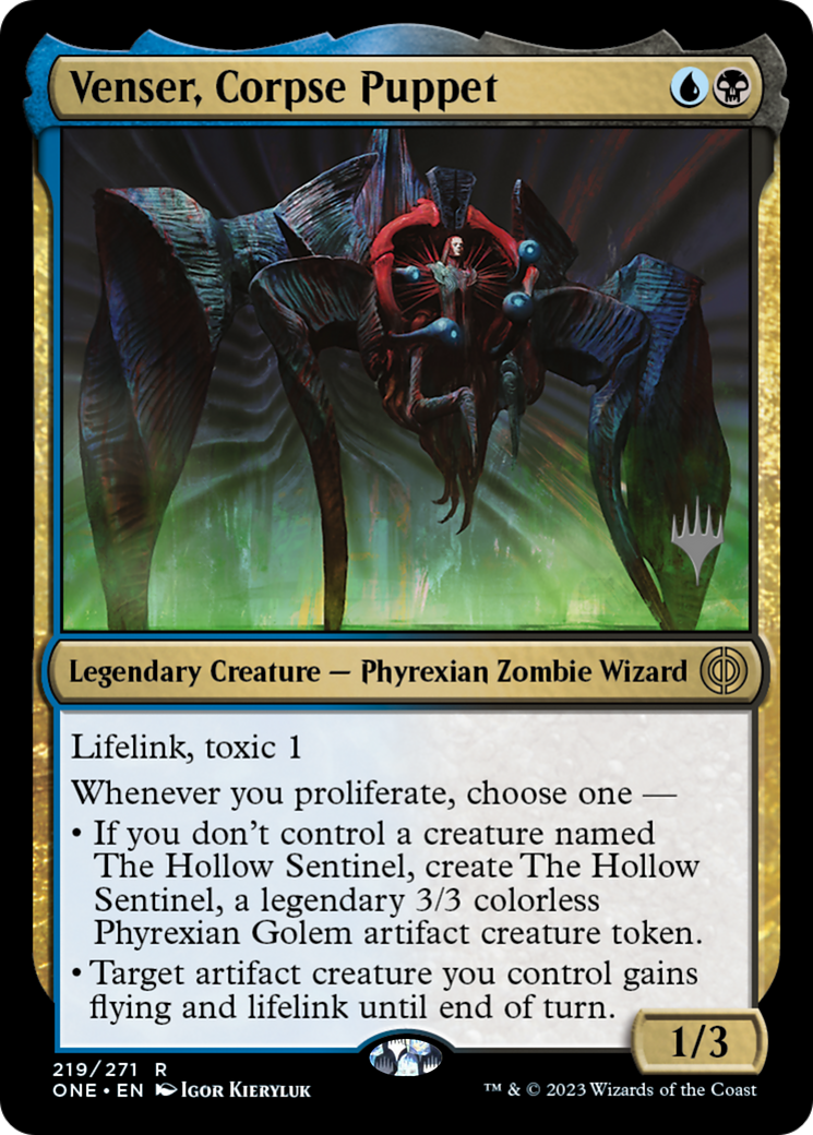 Venser, Corpse Puppet (Promo Pack) [Phyrexia: All Will Be One Promos] | Grognard Games