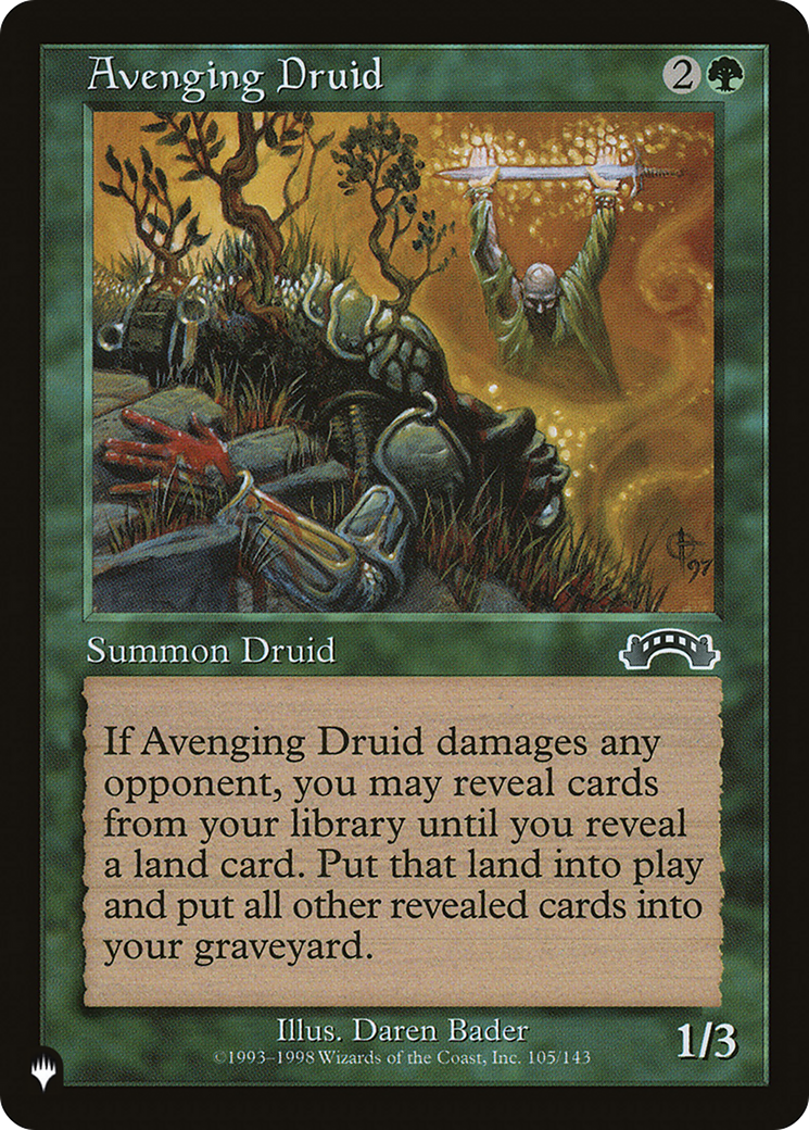 Avenging Druid [The List] | Grognard Games