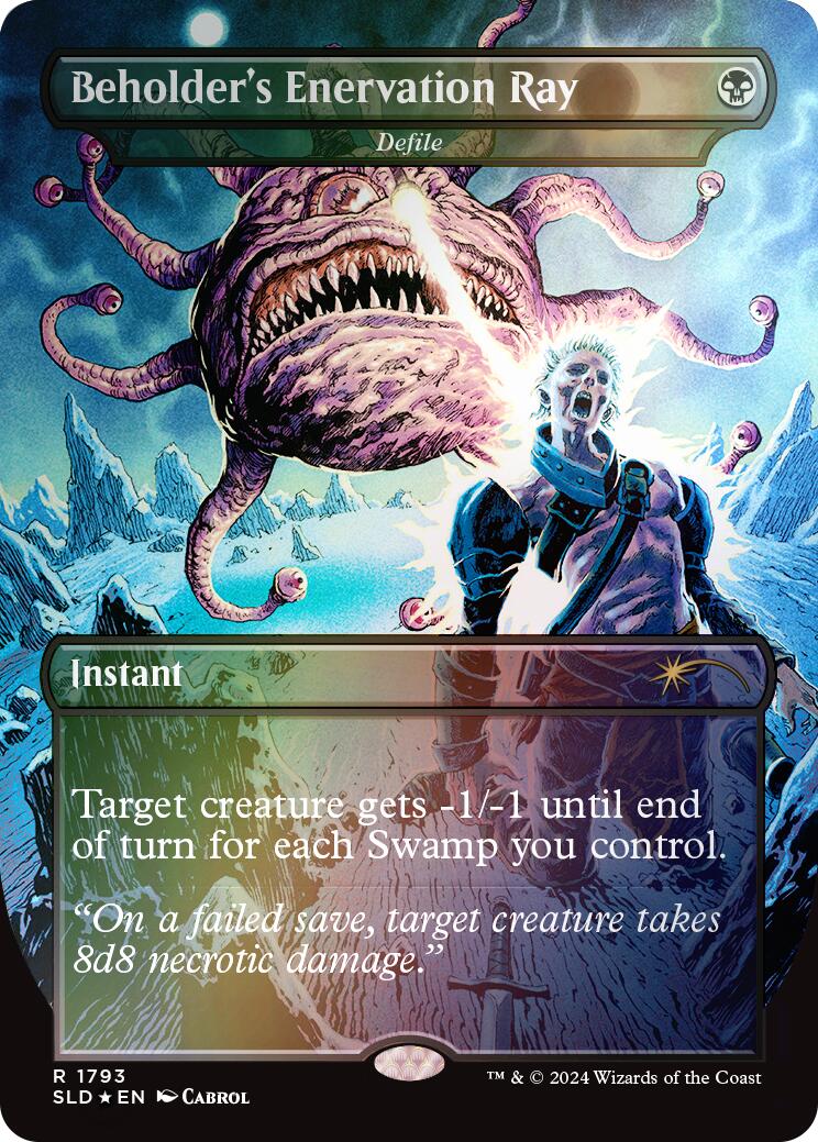 Beholder's Enervation Ray - Defile (Rainbow Foil) [Secret Lair Drop Series] | Grognard Games