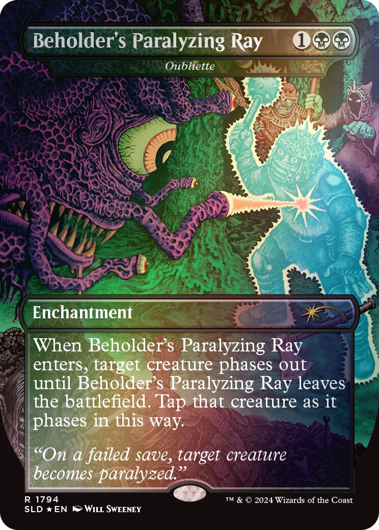 Beholder's Paralyzing Ray - Oubliette (Rainbow Foil) [Secret Lair Drop Series] | Grognard Games