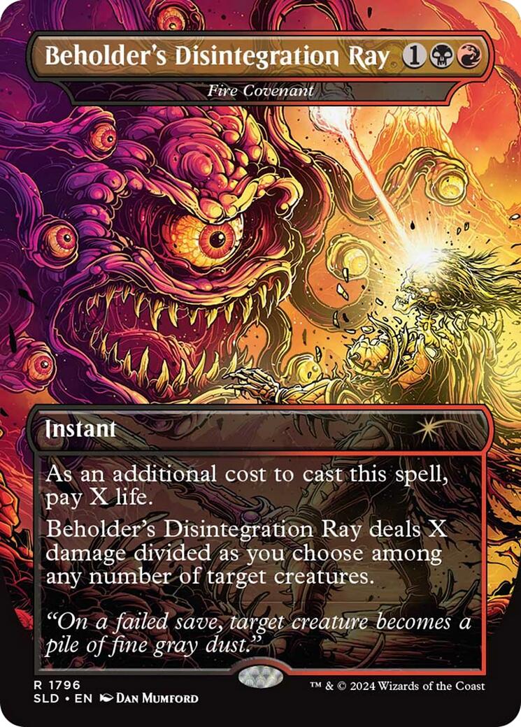 Beholder's Disintegration Ray - Fire Covenant [Secret Lair Drop Series] | Grognard Games