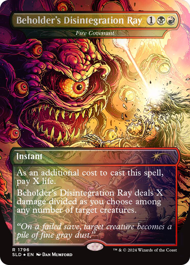 Beholder's Disintegration Ray - Fire Covenant (Rainbow Foil) [Secret Lair Drop Series] | Grognard Games