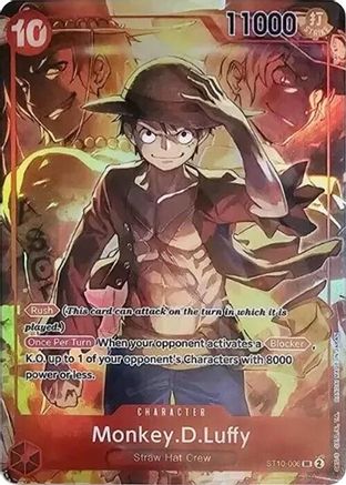Monkey.D.Luffy (Treasure Booster Set) (ST10-006) - One Piece Promotion Cards Foil | Grognard Games