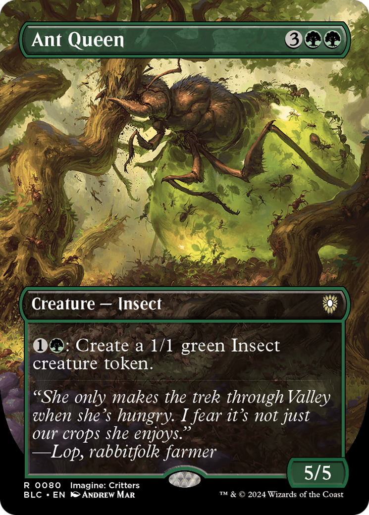 Ant Queen (Borderless) [Bloomburrow Commander] | Grognard Games