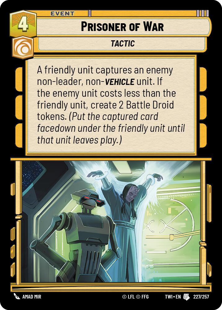 Prisoner of War (227/257) [Twilight of the Republic] | Grognard Games