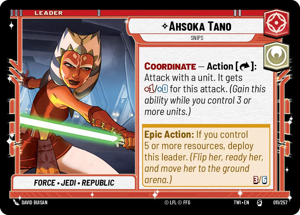 Ashoka Tano - Snips (011/257) [Twilight of the Republic] | Grognard Games