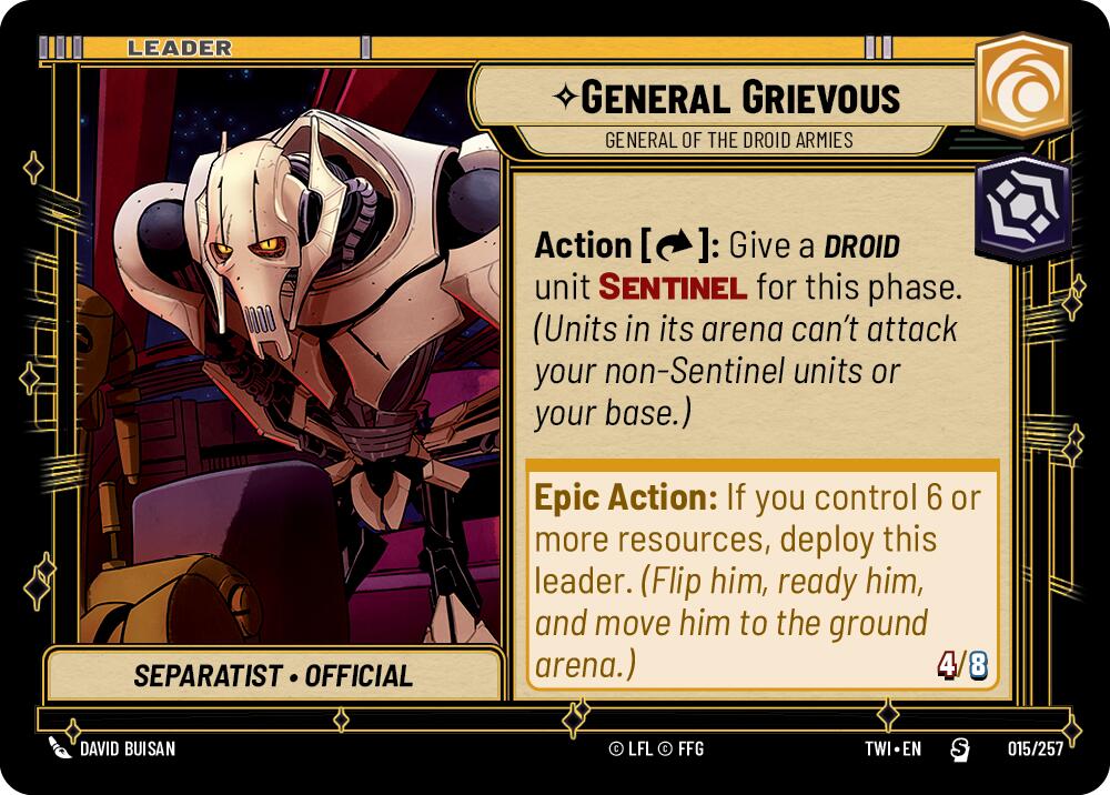 General Grievous - General of the Droid Armies (015/257) [Twilight of the Republic] | Grognard Games
