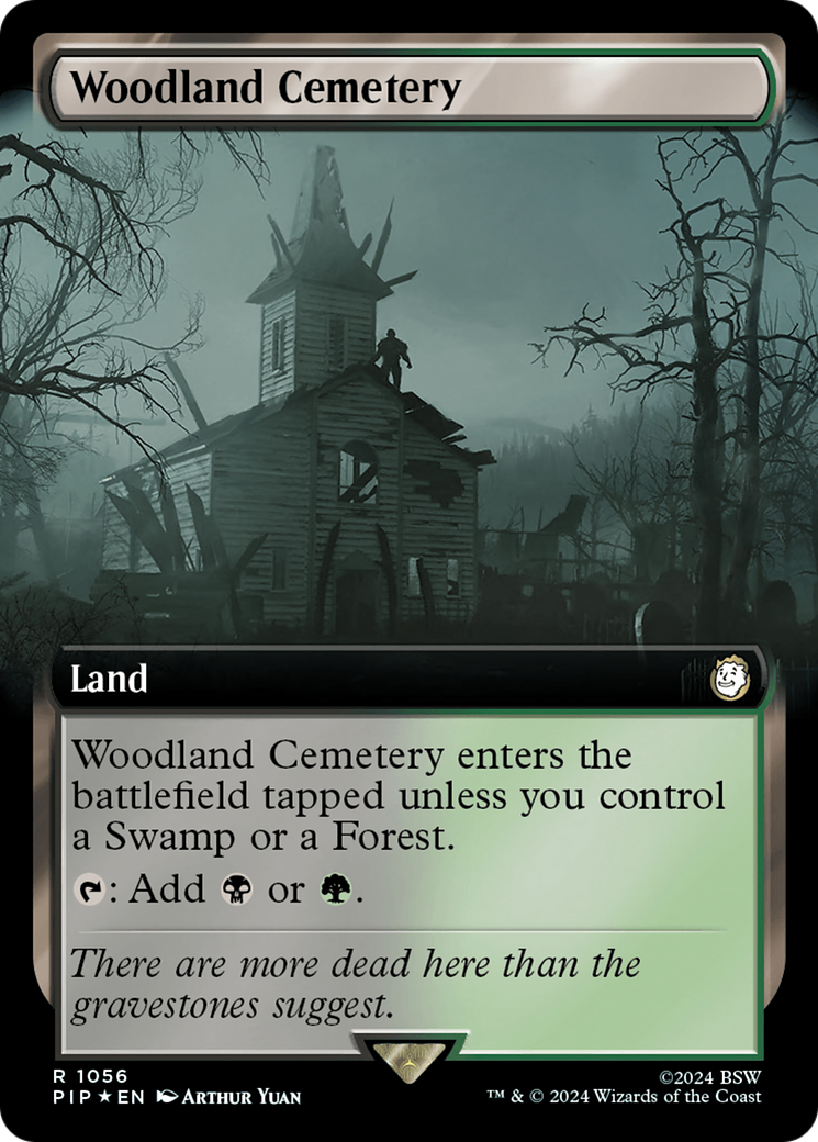 Woodland Cemetery (Extended Art) (Surge Foil) [Fallout] | Grognard Games