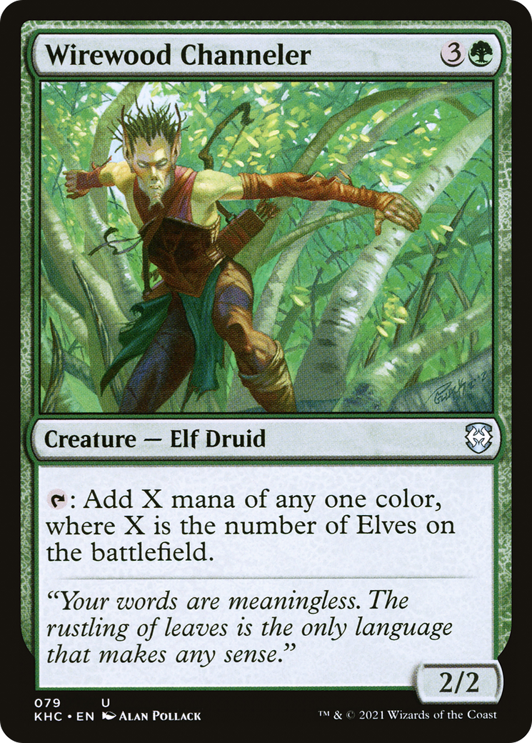 Wirewood Channeler [Kaldheim Commander] | Grognard Games