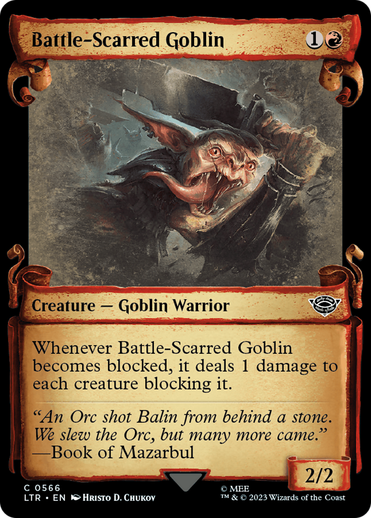 Battle-Scarred Goblin [The Lord of the Rings: Tales of Middle-Earth Showcase Scrolls] | Grognard Games