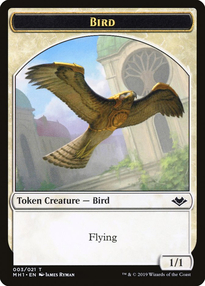 Bird (003) // Rhino (013) Double-Sided Token [Modern Horizons Tokens] | Grognard Games