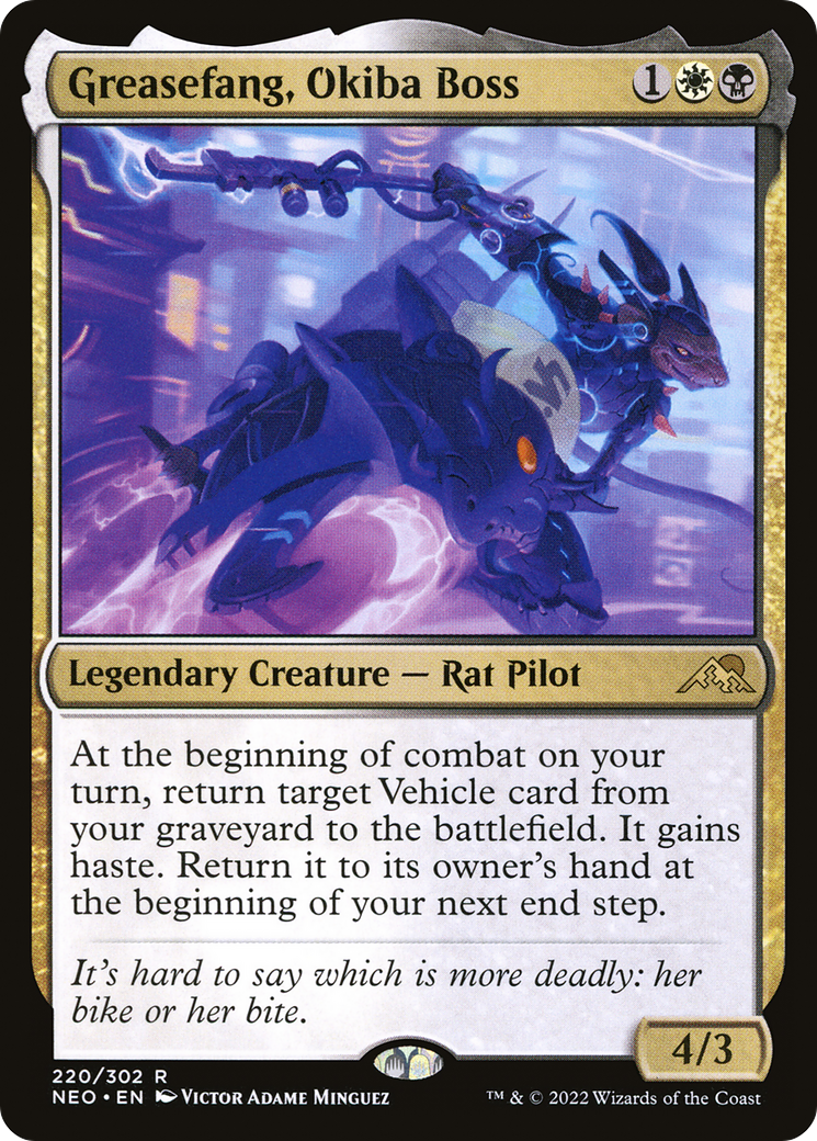 Greasefang, Okiba Boss [Kamigawa: Neon Dynasty] | Grognard Games