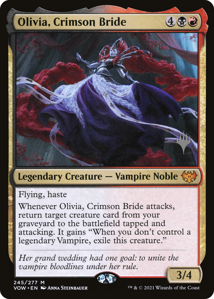 Olivia, Crimson Bride (Promo Pack) [Innistrad: Crimson Vow Promos] | Grognard Games