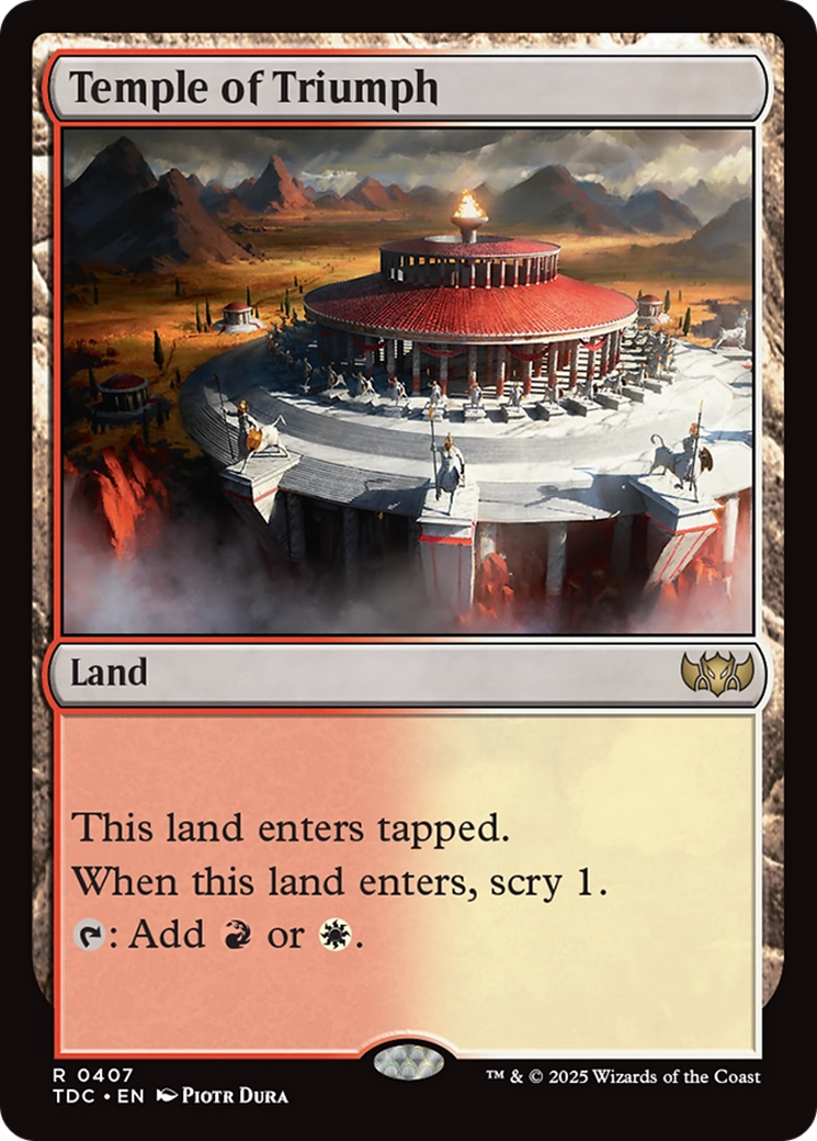 Temple of Triumph [Tarkir: Dragonstorm Commander] | Grognard Games