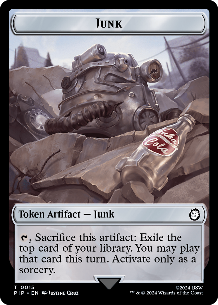 Junk // Soldier (0010) Double-Sided Token [Fallout Tokens] | Grognard Games
