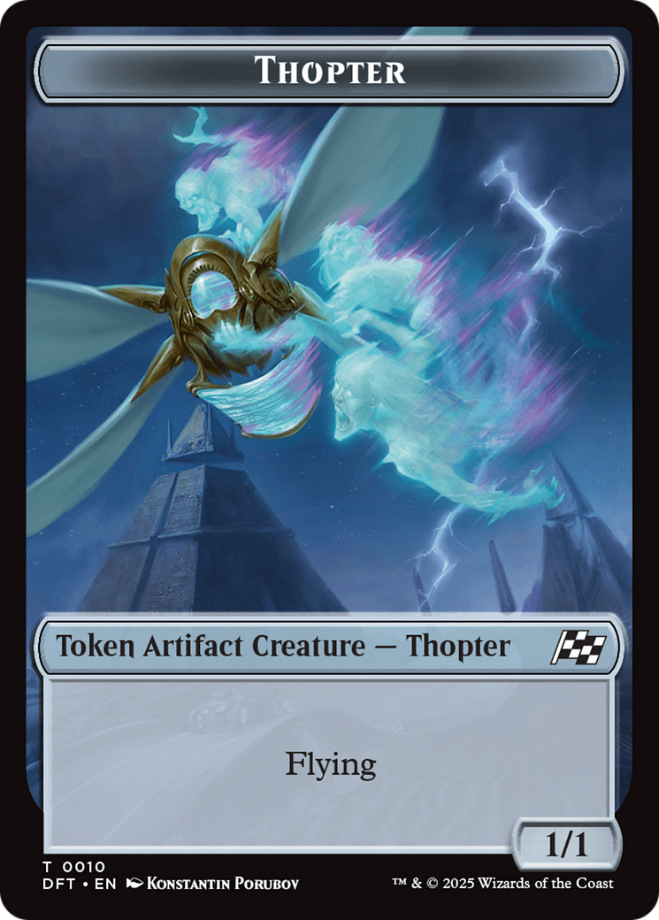 Cat // Thopter (0010) Double-Sided Token [Aetherdrift Tokens] | Grognard Games