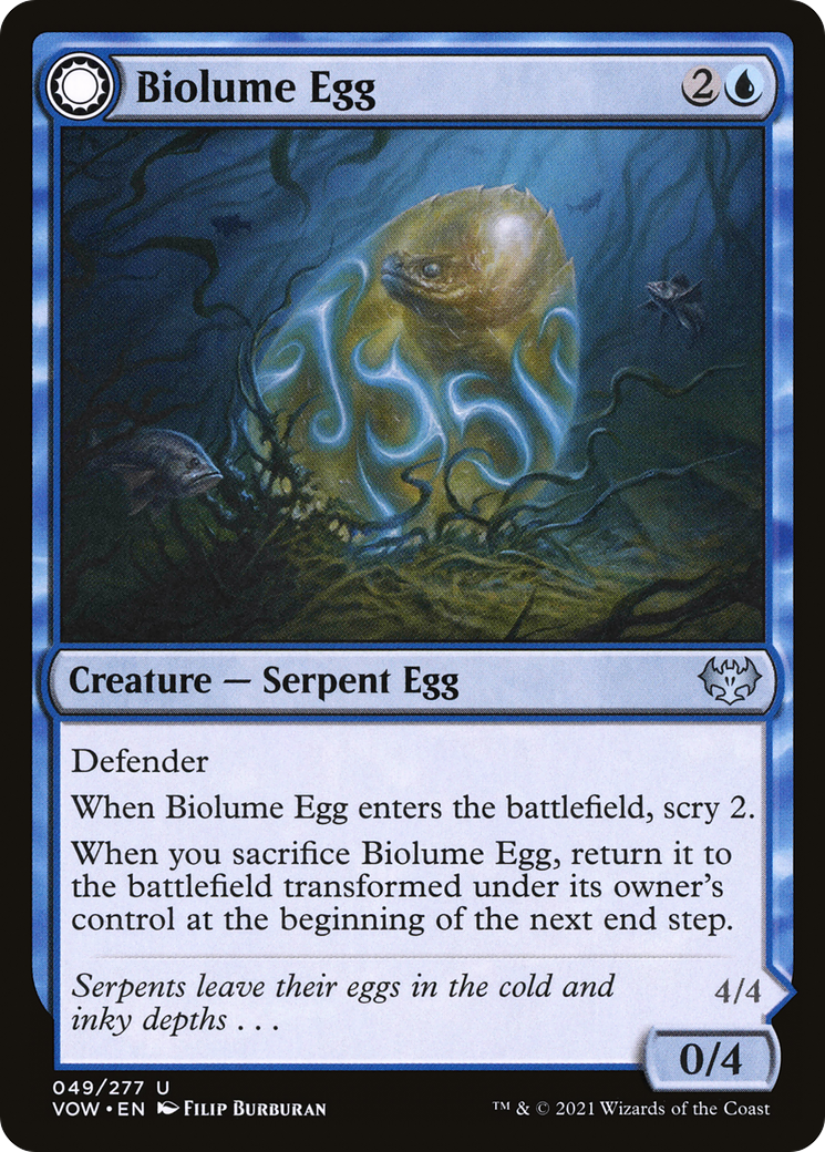 Biolume Egg // Biolume Serpent [Innistrad: Crimson Vow] | Grognard Games