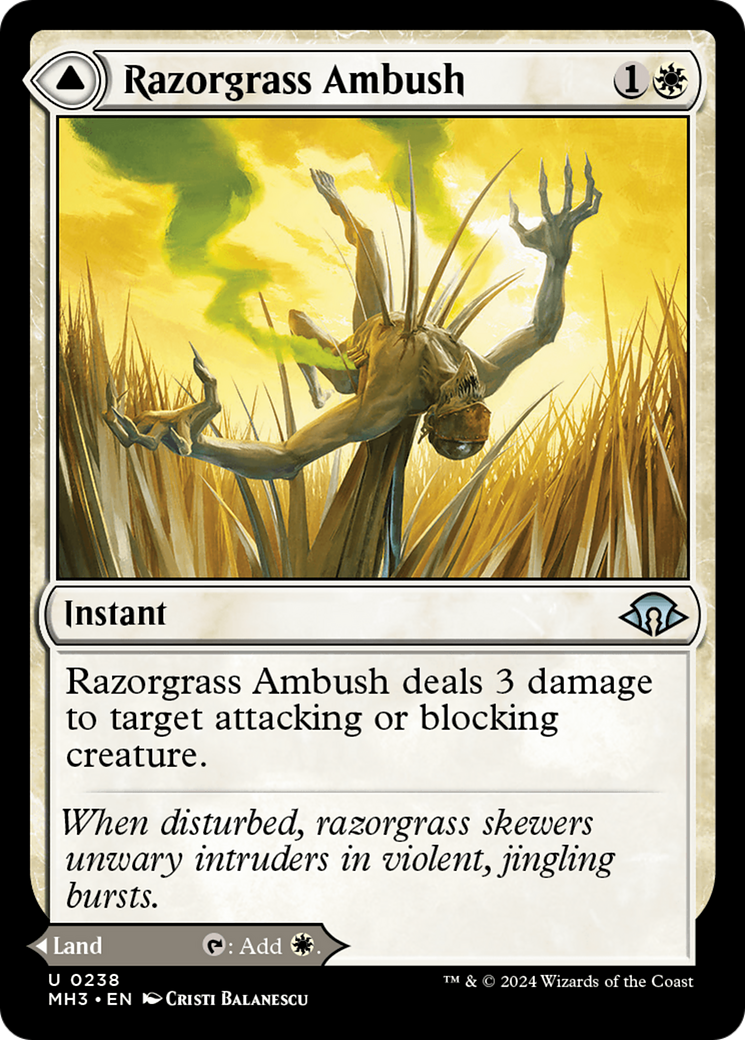 Razorgrass Ambush // Razorgrass Field [Modern Horizons 3] | Grognard Games