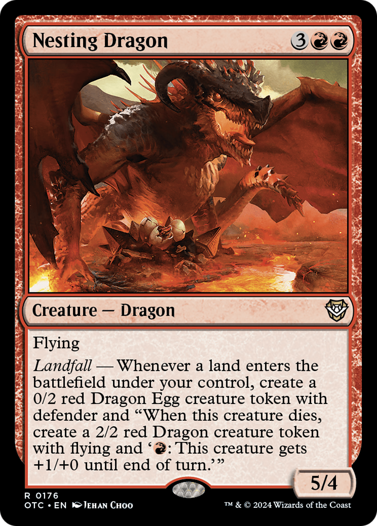 Nesting Dragon [Outlaws of Thunder Junction Commander] | Grognard Games