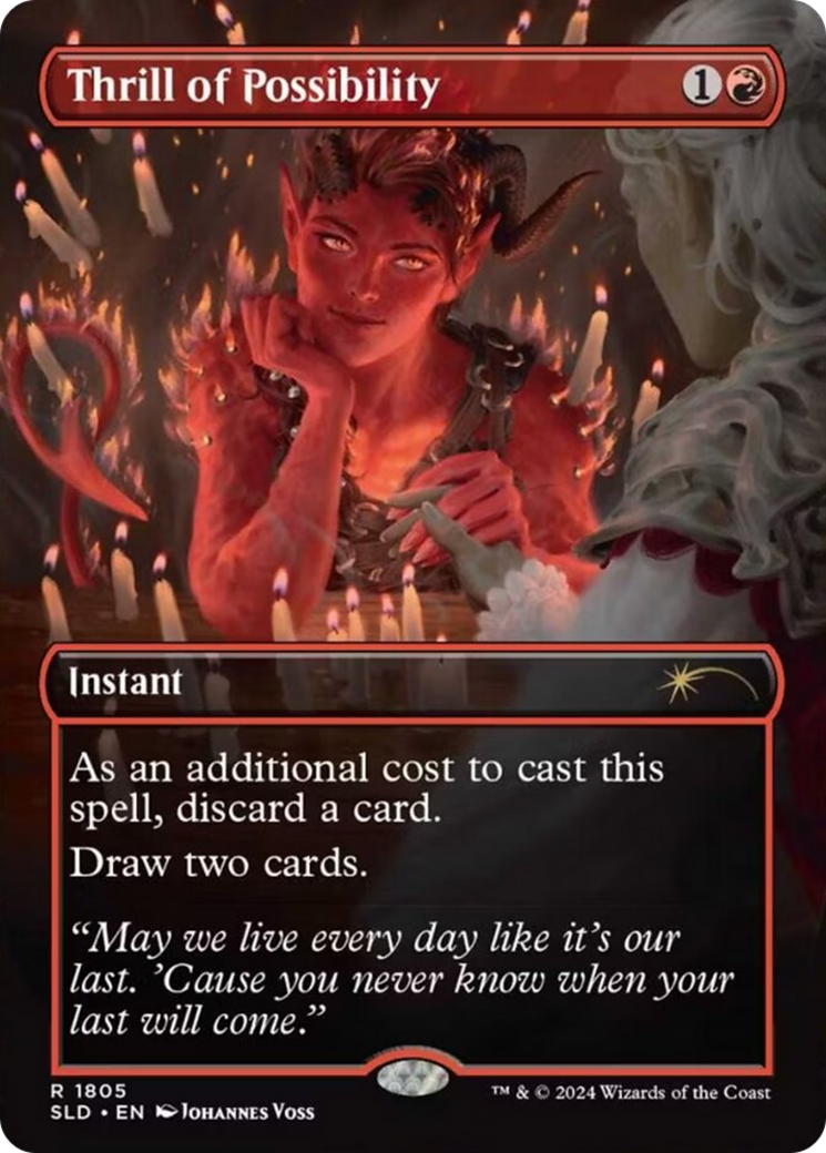 Thrill of Possibility (SLD-1805) - Secret Lair Drop (Borderless) Foil | Grognard Games