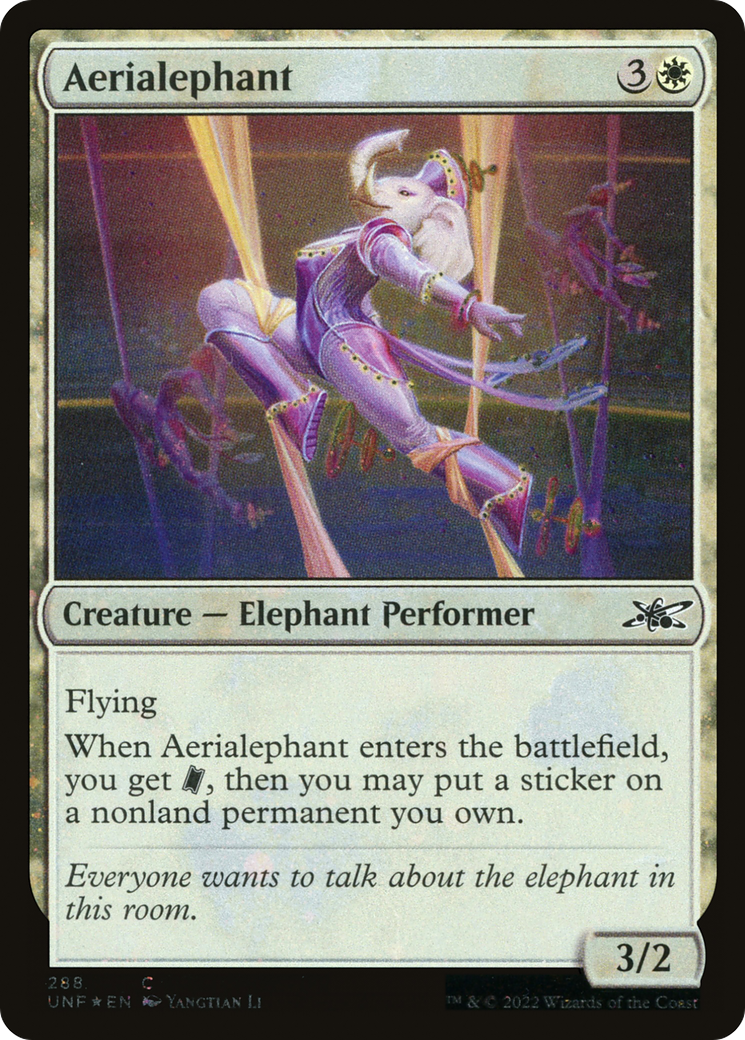 Aerialephant (Galaxy Foil) [Unfinity] | Grognard Games