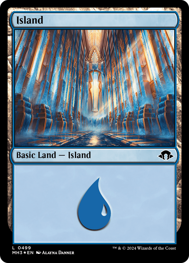 Island (0499) (Ripple Foil) [Modern Horizons 3] | Grognard Games