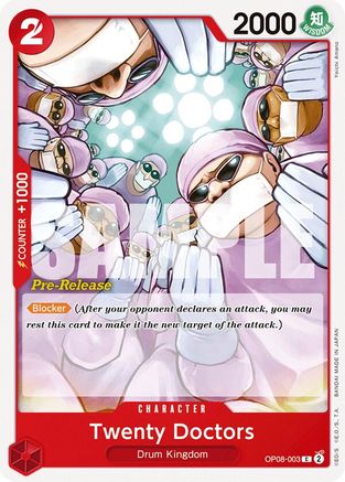 Twenty Doctors (OP08-003) - Two Legends Pre-Release Cards | Grognard Games