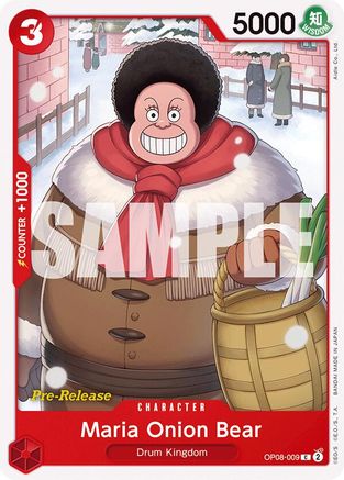 Maria Onion Bear (OP08-009) - Two Legends Pre-Release Cards | Grognard Games