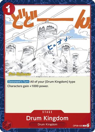 Drum Kingdom (OP08-020) - Two Legends Pre-Release Cards | Grognard Games